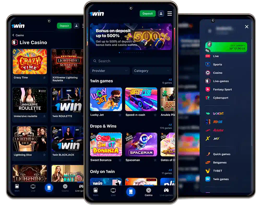 Download 1win games app in India